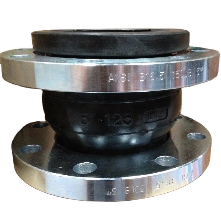 Rubber Bellow with JIS 10K, PN10, PN16, ANSI 150# Mild Steel Flange